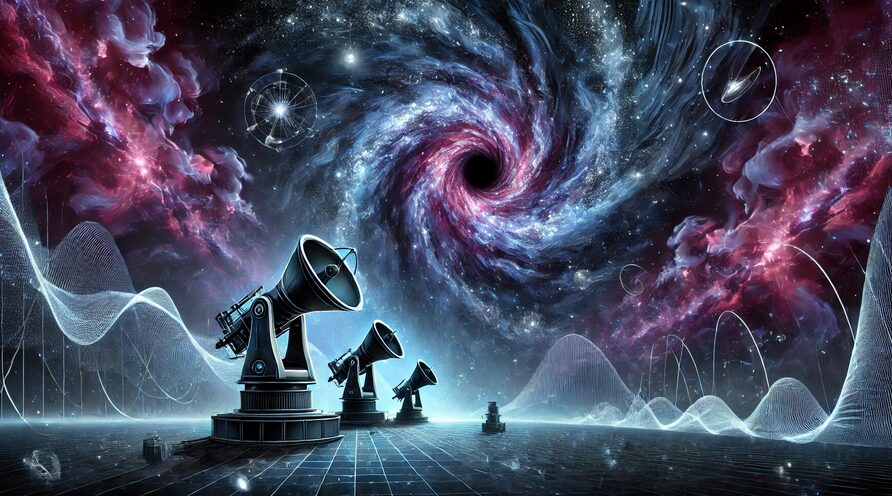 radiotelescopios detectando materia oscura imagen digital